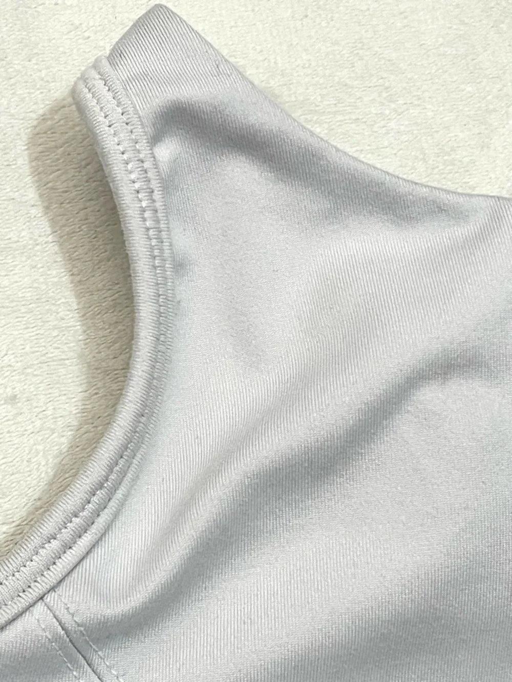 Jo+Jax Youth White High-Neck Premium Dance + Activewear Performance Sports Bra